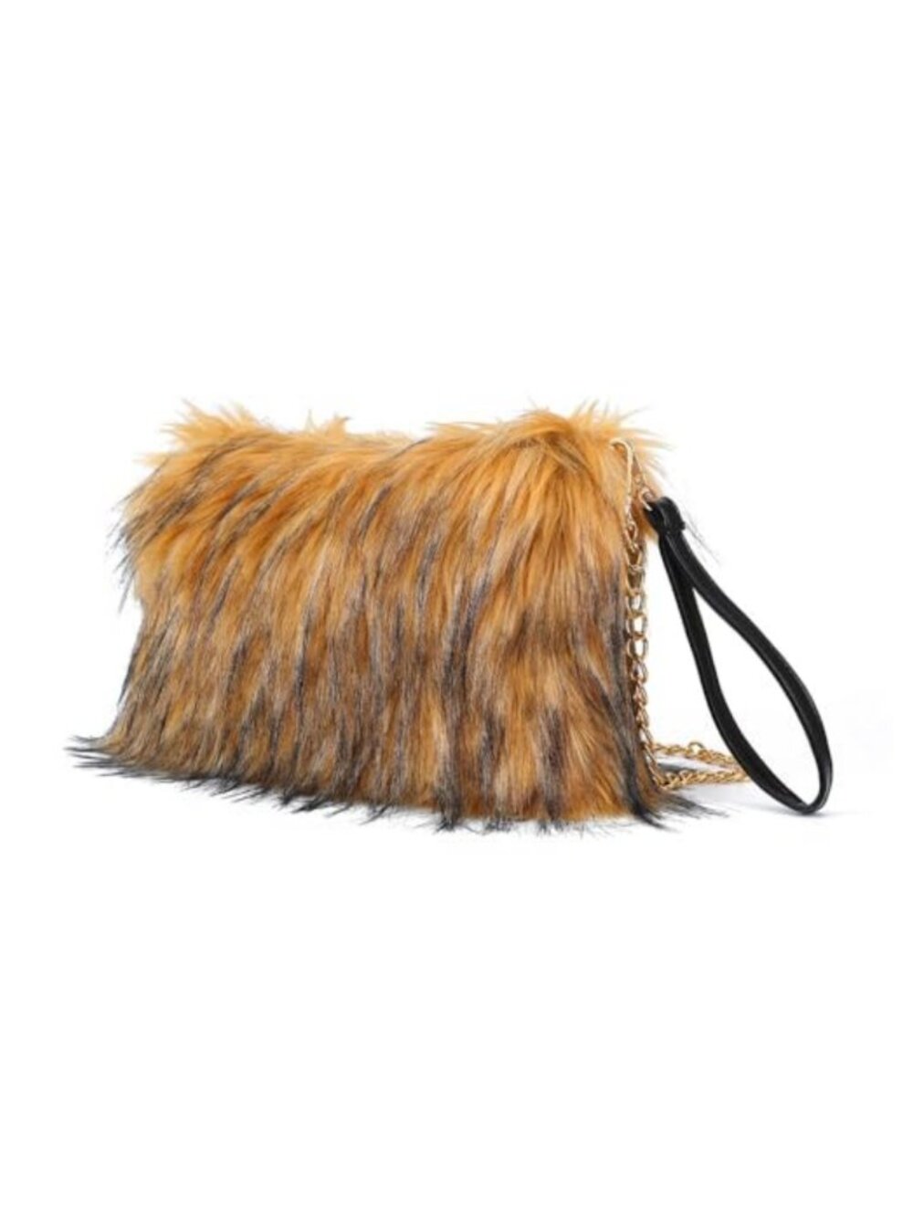 Faux Fur Evening Handbag Crossbody Shoulder Bag